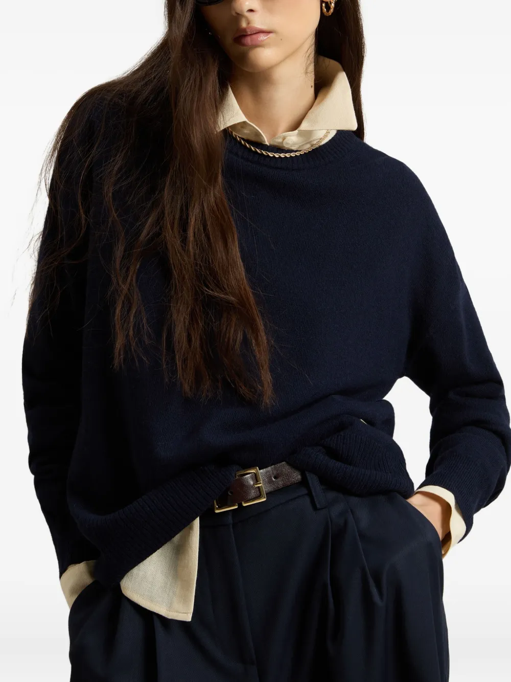 Woolrich Trui met ronde hals Zwart