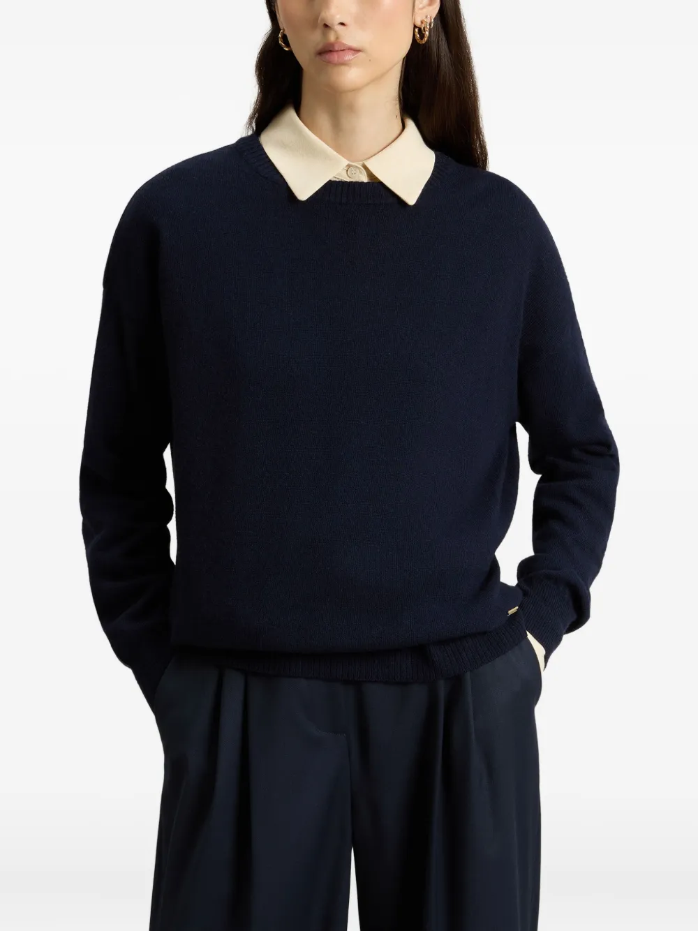 Woolrich Trui met ronde hals Zwart