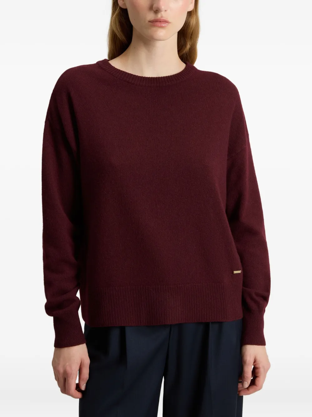 Woolrich Trui met ronde hals Rood