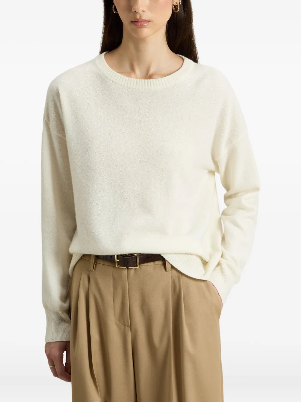 Woolrich Trui met ronde hals Beige