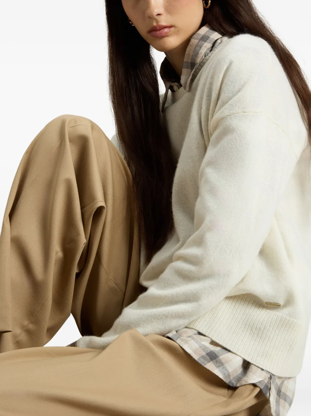 Woolrich Trui met ronde hals Beige