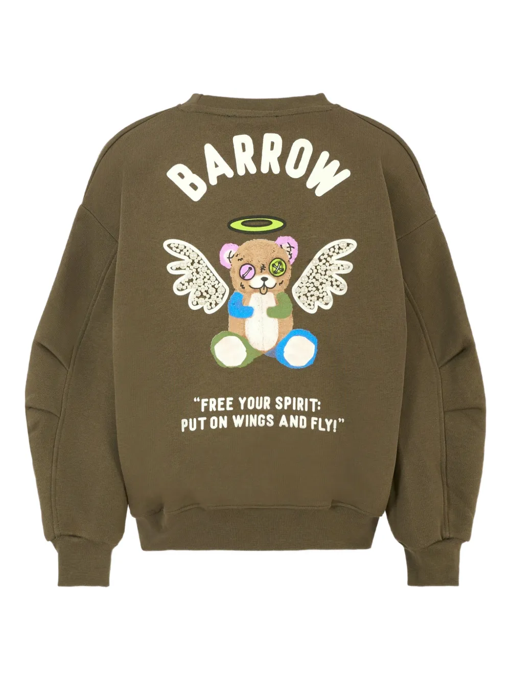 Barrow kids Sweater verfraaid met parels Groen