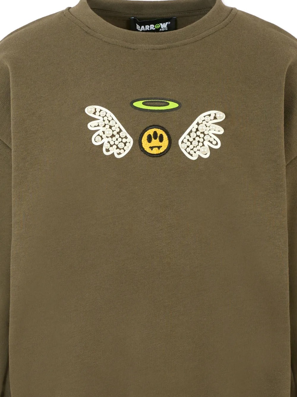 Barrow kids Sweater verfraaid met parels Groen
