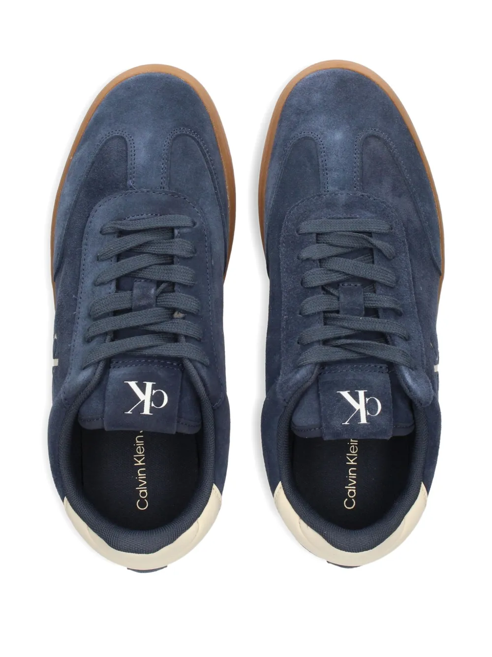 Calvin Klein Jeans suede lace-up sneakers Blue