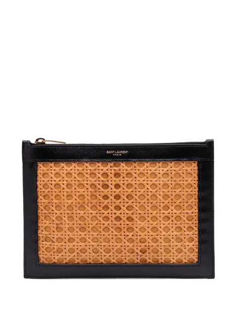 Saint Laurent Pre-Owned 2021 Wicker Rattan pouch