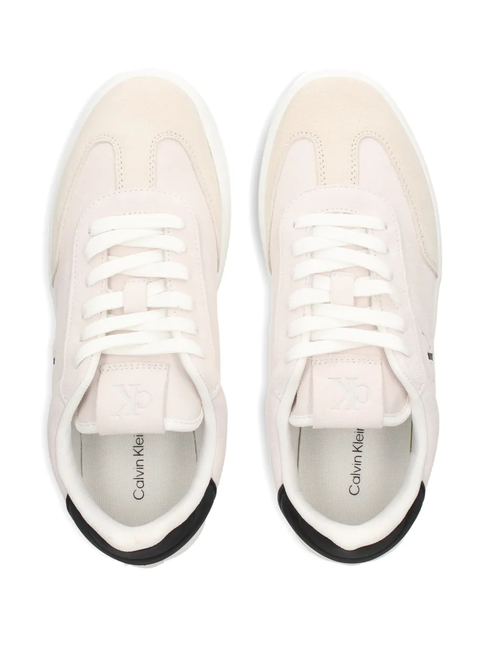 Calvin Klein Jeans lace-up suede sneakers White