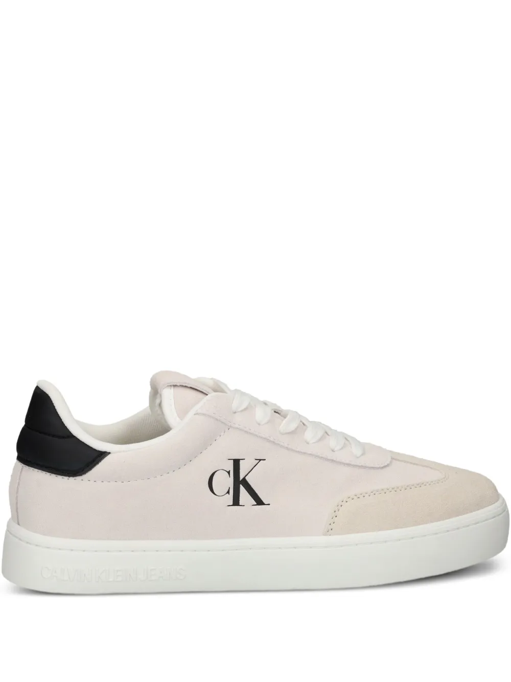 Calvin Klein Jeans lace-up suede sneakers White