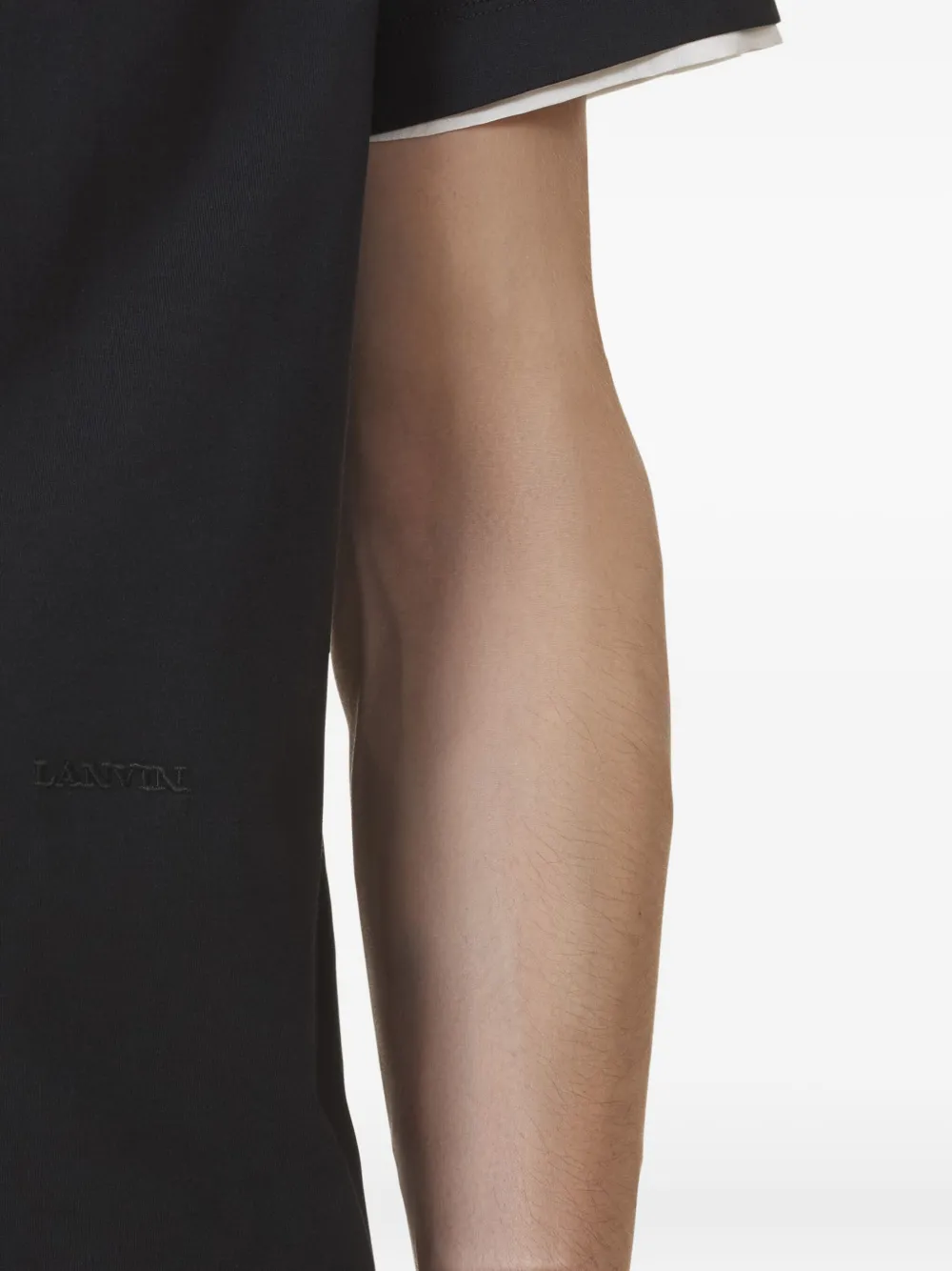 Lanvin Gelaagd T-shirt Zwart