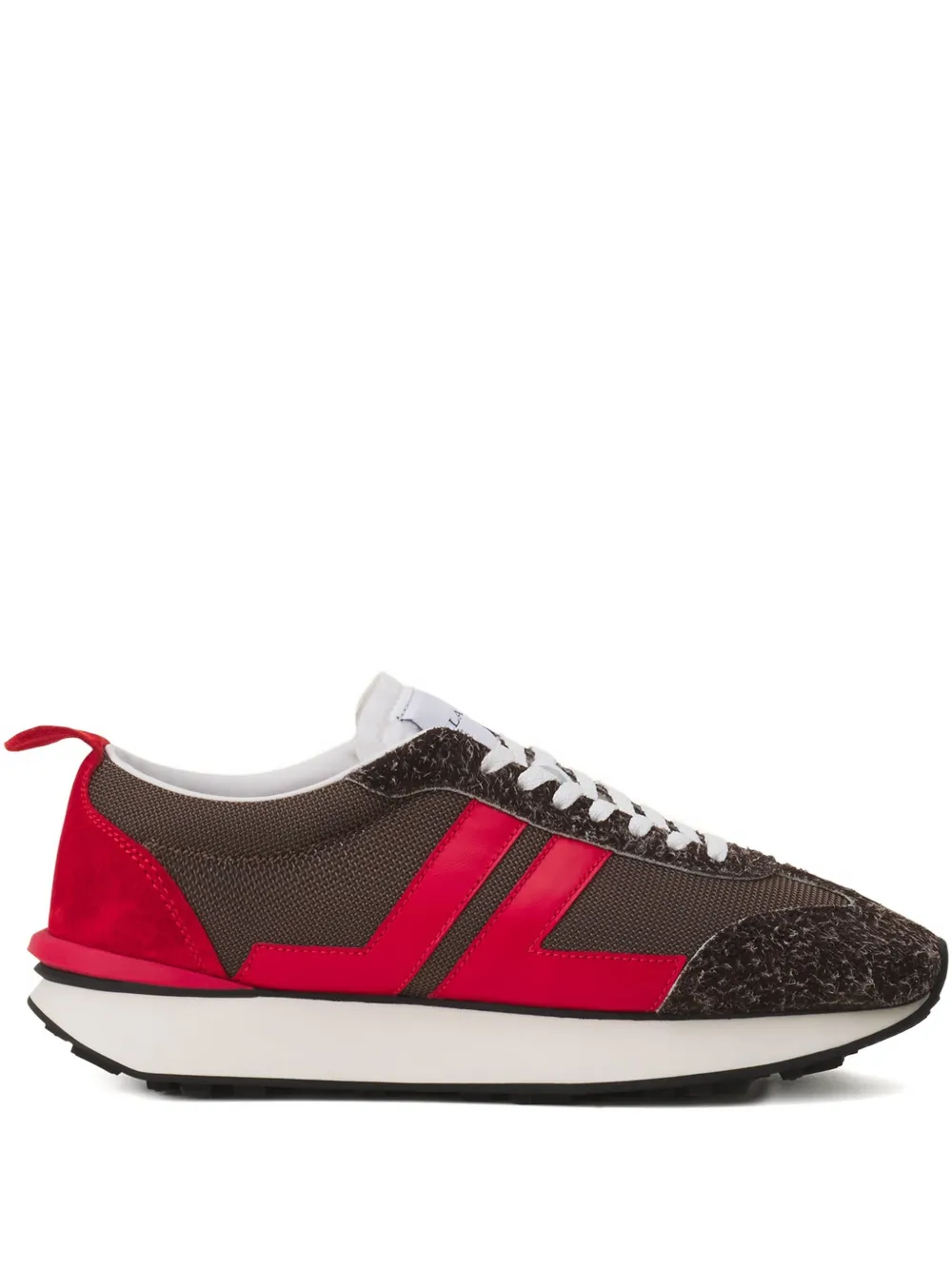 Lanvin Tênis Bumper com listras | Marrom | Image 1