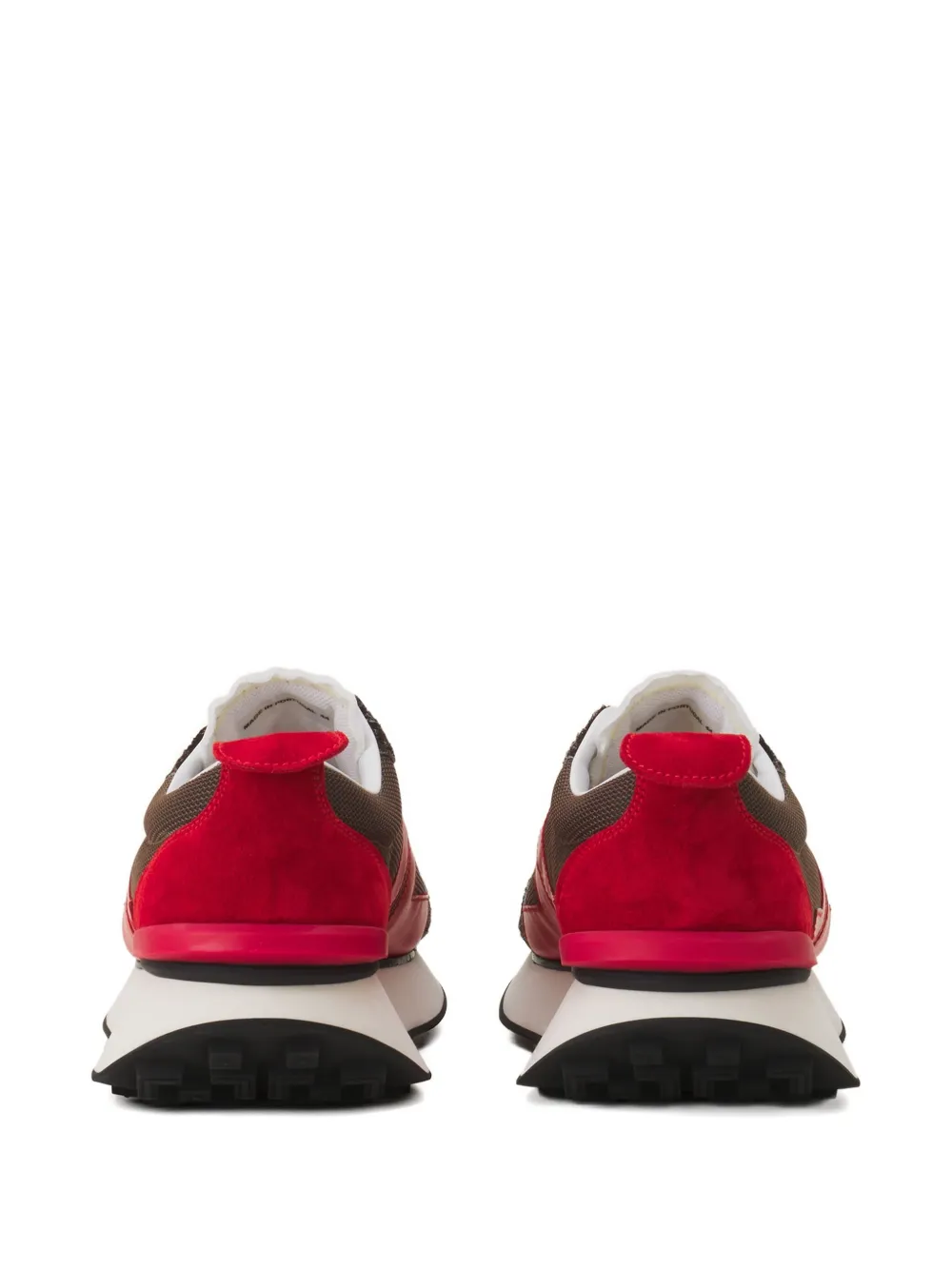 Lanvin Bumper gestreepte sneakers Bruin
