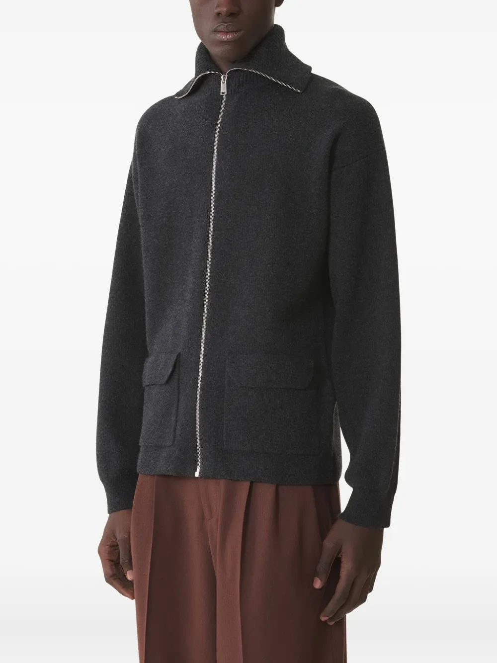 Lanvin Vest met rits Grijs