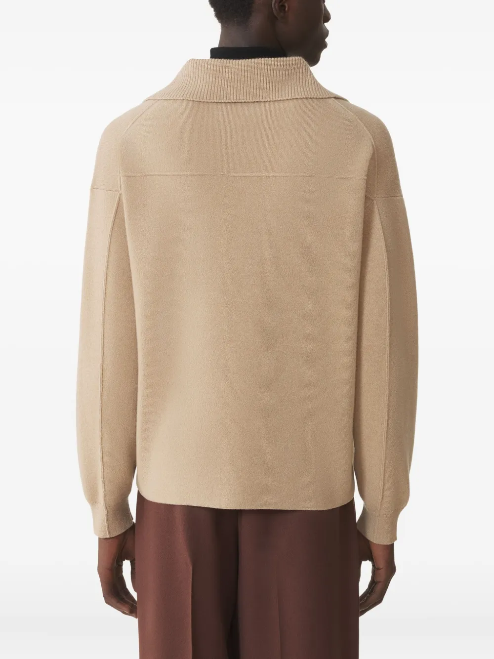 Lanvin Trui met opgestikte zak Beige