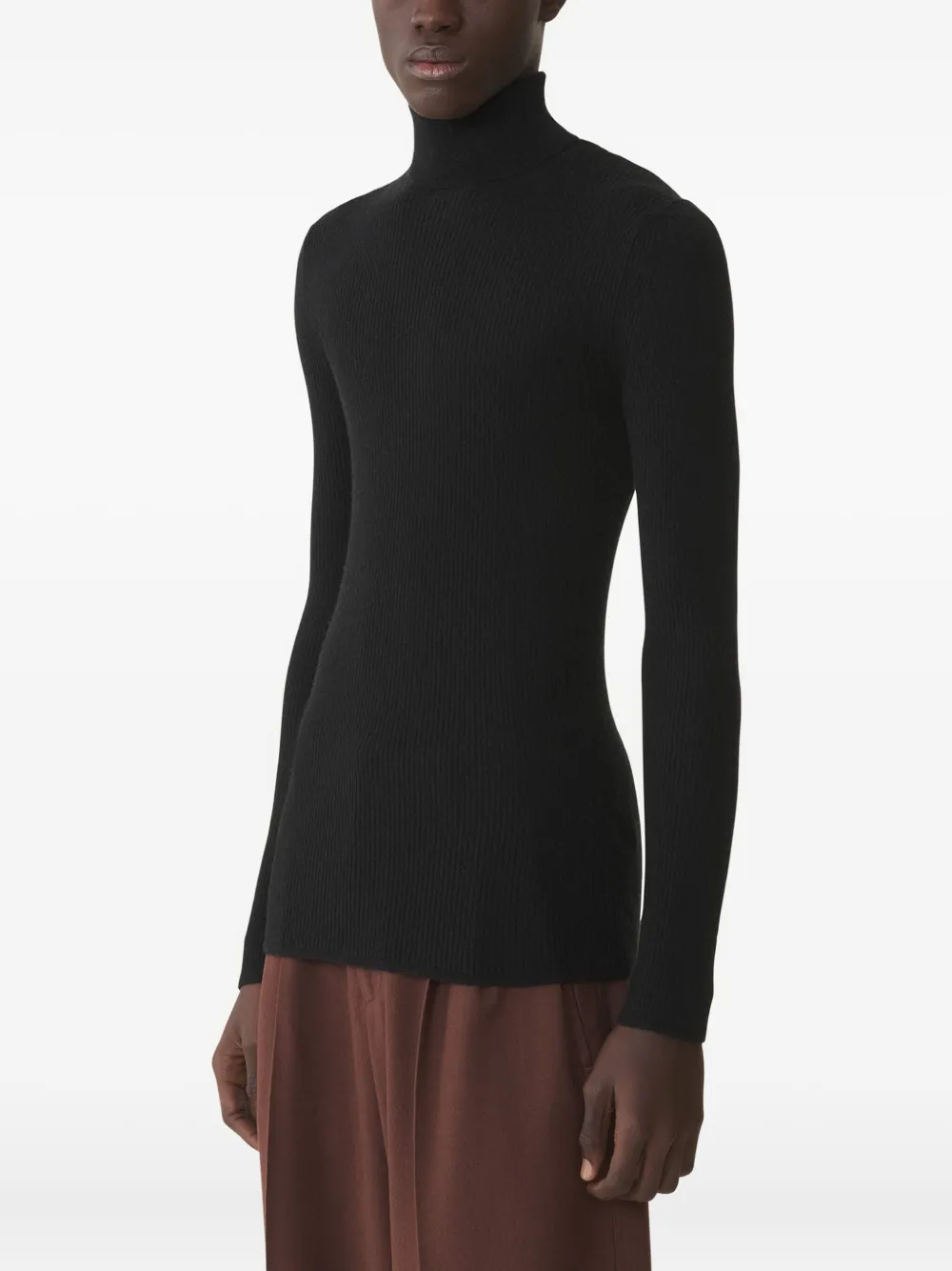 Lanvin Geribbelde coltrui Zwart