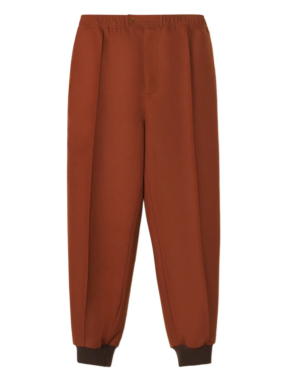 Lanvin elasticated-cuff wool trousers | Red | Image 1