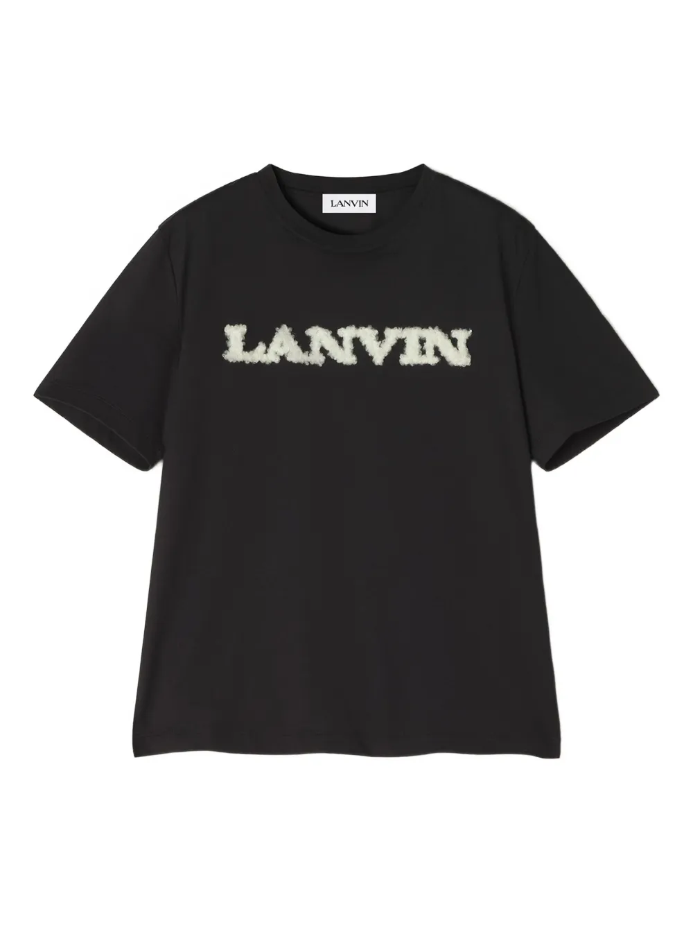 Lanvin T-shirt met logo Zwart