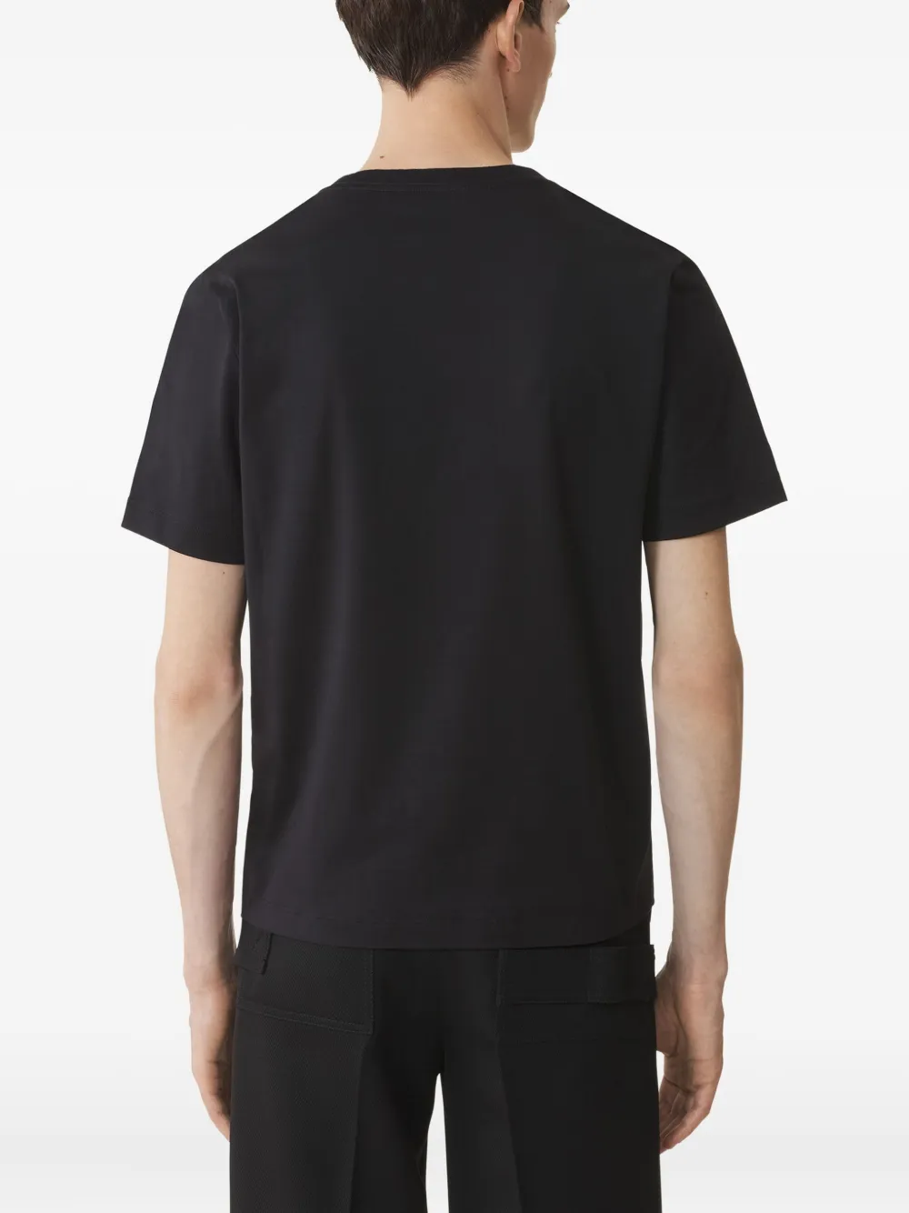 Lanvin T-shirt met logo Zwart