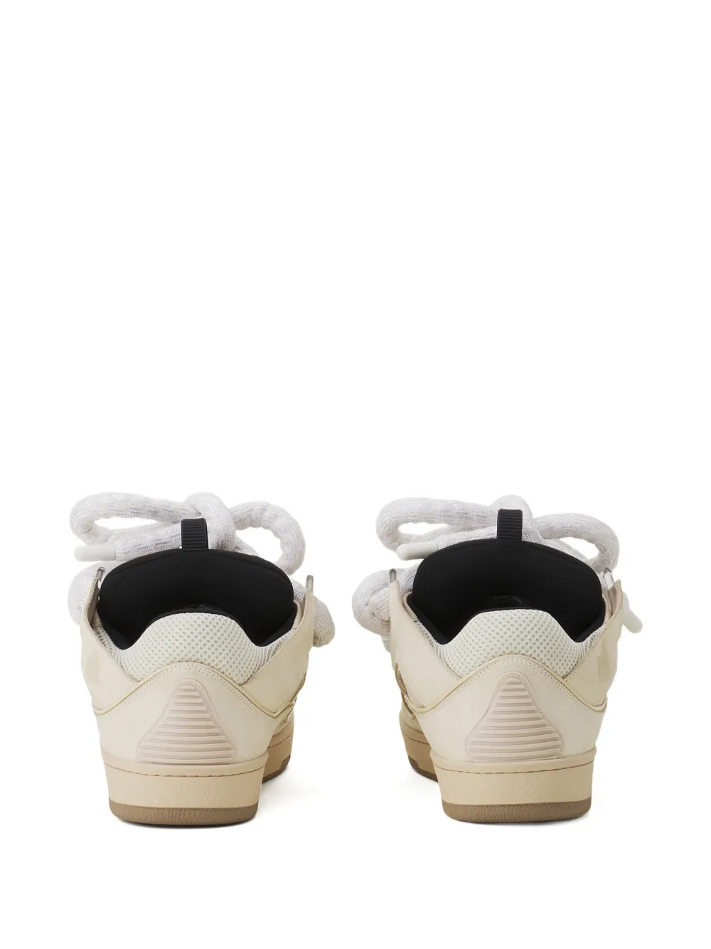 Lanvin Curb geperforeerde sneakers Beige