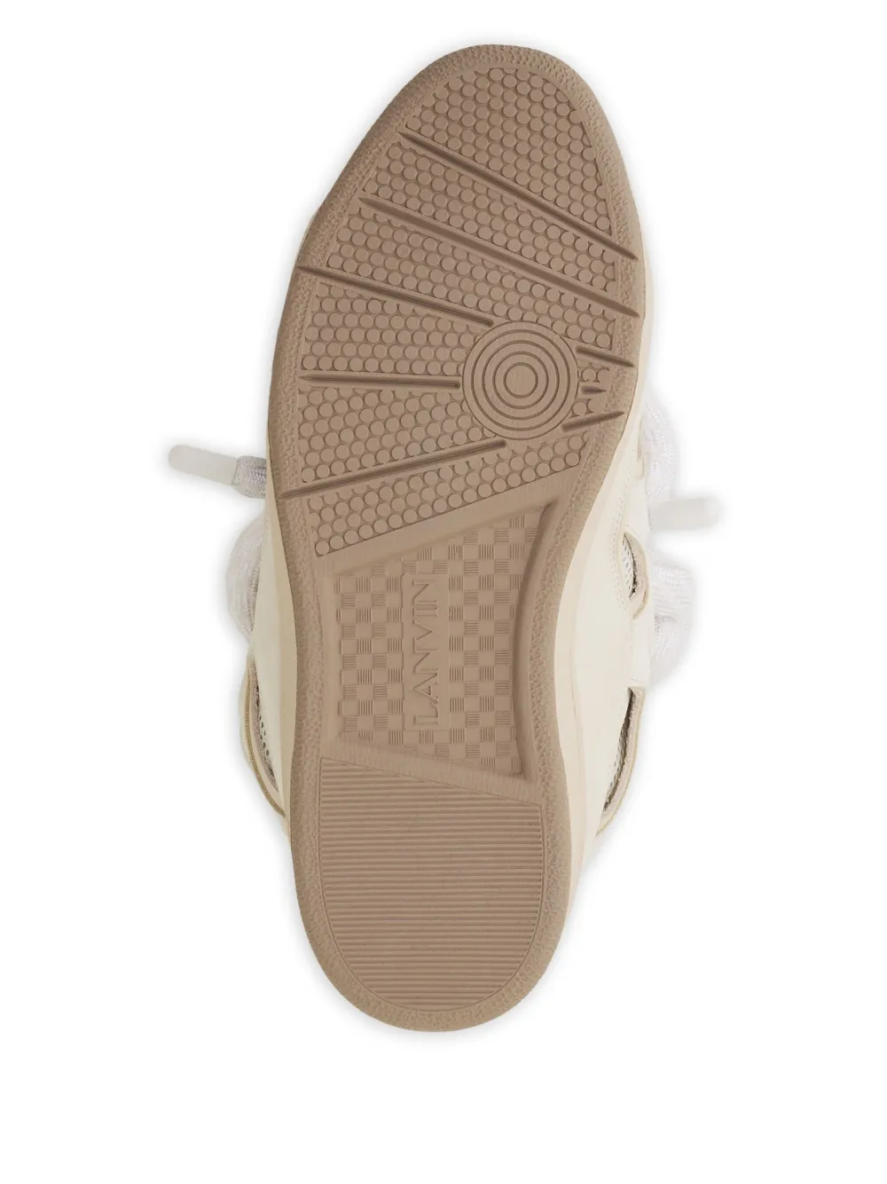 Lanvin Curb geperforeerde sneakers Beige