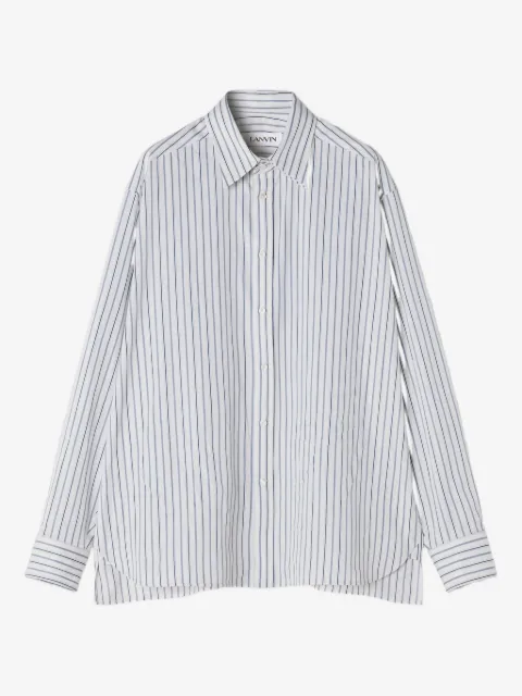Lanvin camisa con estampado de rayas diplomáticas