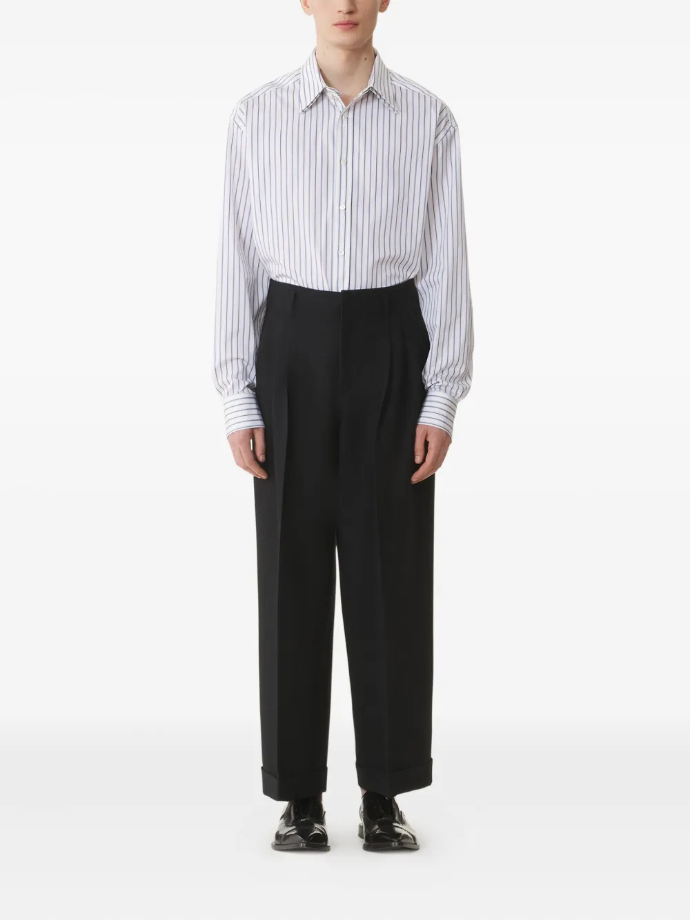 Lanvin Overhemd met krijtstreep - Wit