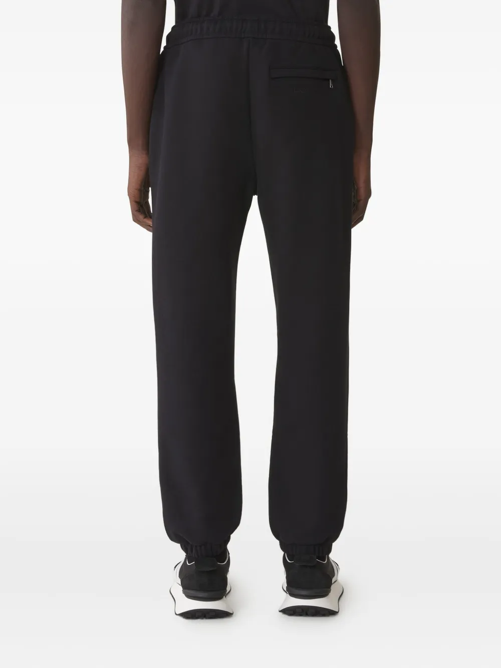Lanvin Broek met geborduurd logo Zwart