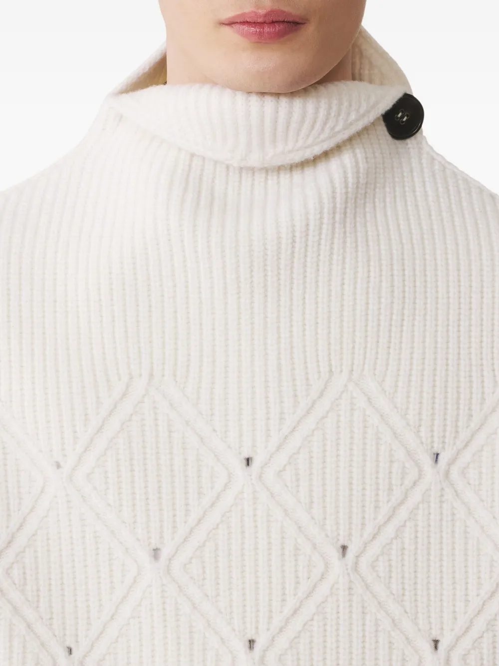 Lanvin Diamond-pattern Tank Top In White