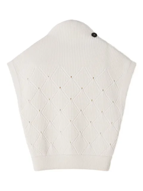 Lanvin diamond-pattern tank top