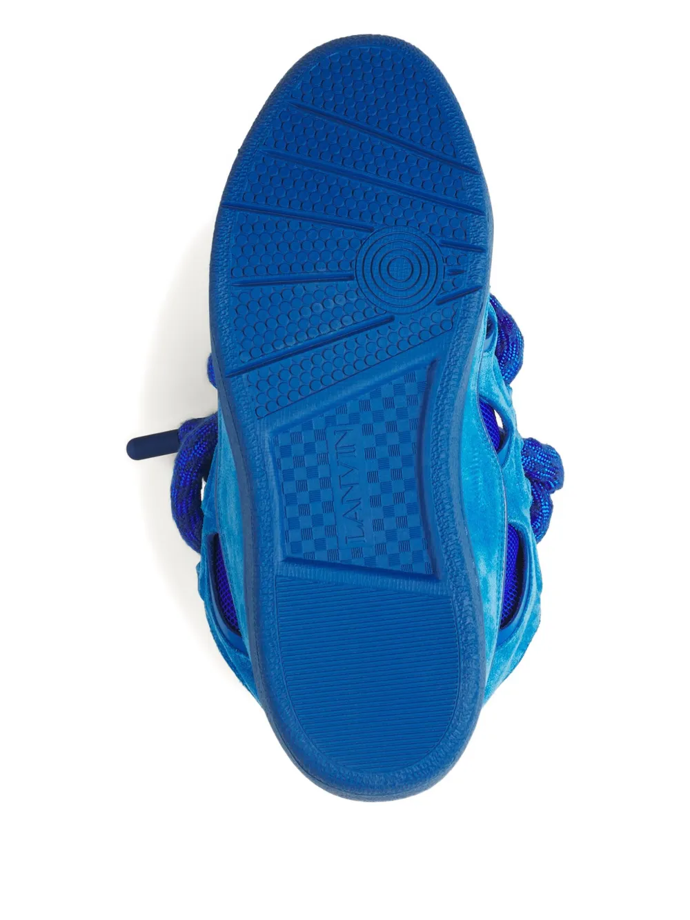 Lanvin Curb suede sneakers Blue