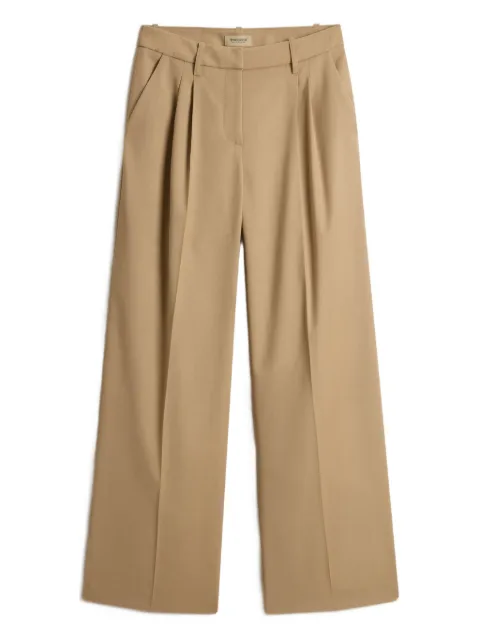 Woolrich pleated straight trousers