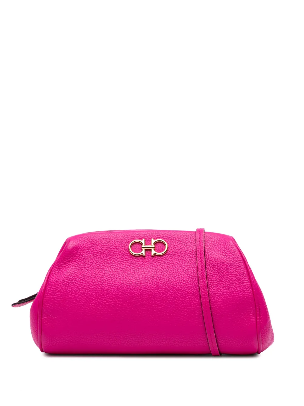 2010-2025 Gancini Leather Clutch on Chain crossbody bag