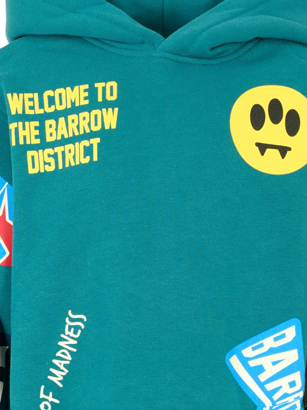Barrow kids Hoodie met grafische print Groen