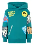 Barrow kids all-over graphic-print hoodie - Green