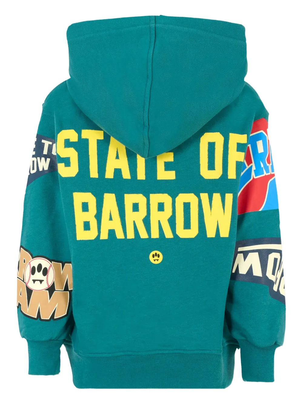 Barrow kids Hoodie met grafische print Groen