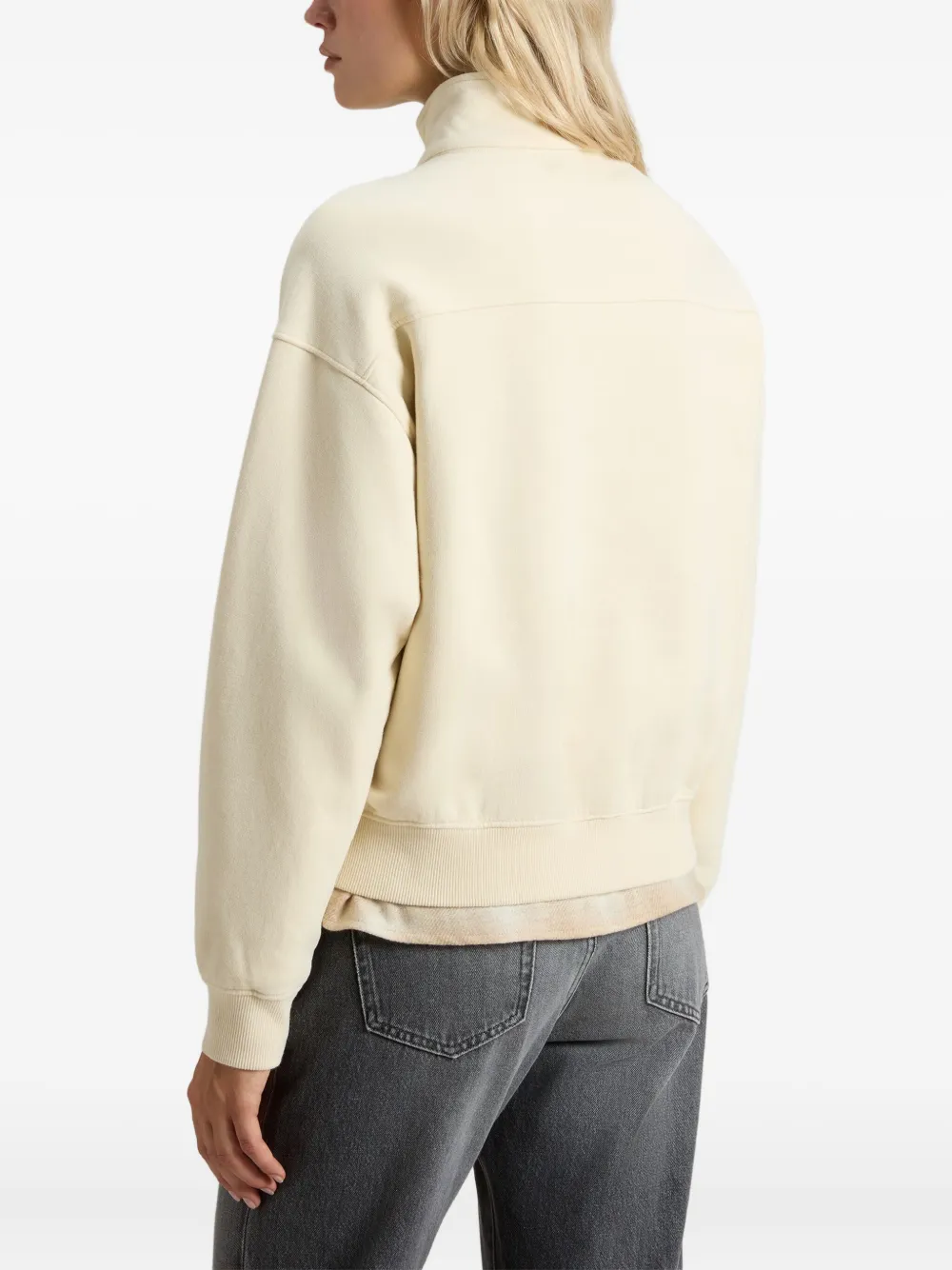 Woolrich Sweater met col Beige