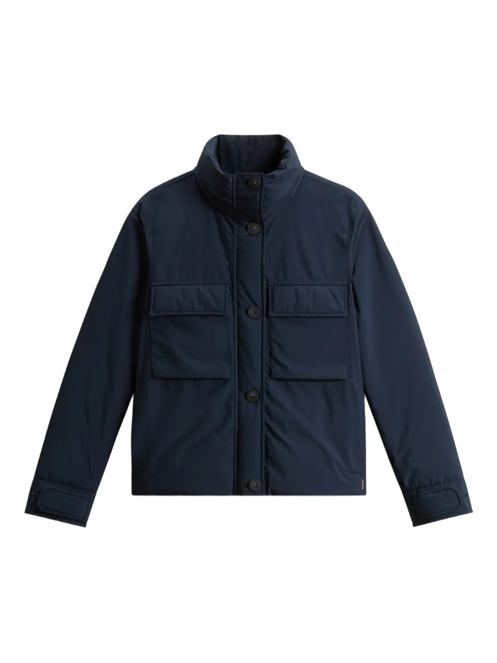 Woolrich flap-pocket padded jacket Blauw