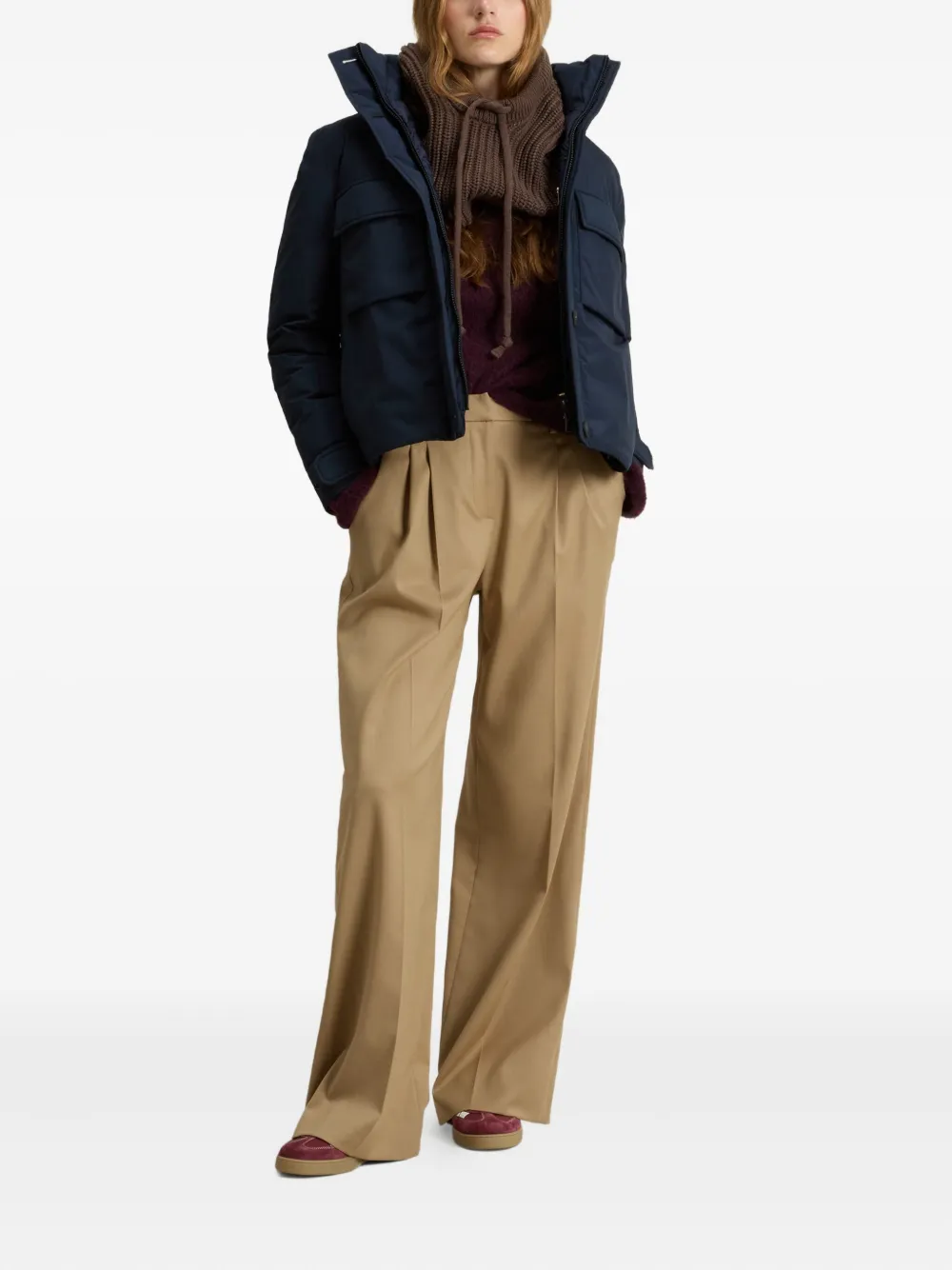 Woolrich Jack met capuchon Blauw