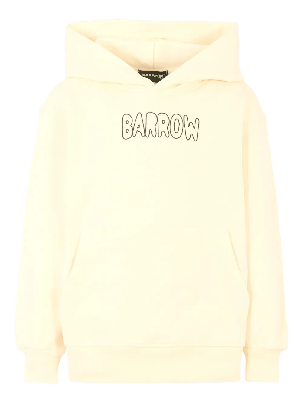Barrow kids teddy-print hoodie Wit
