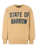 Barrow kids crew-neck teddy-print sweatshirt - Neutrals