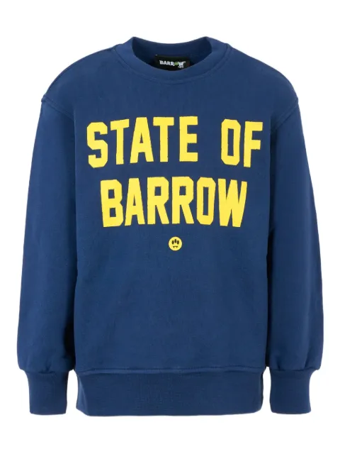Barrow kids teddy-print crew-neck sweatshirt