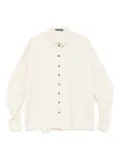 Rundholz puffed-sleeve button-down shirt - Neutrals