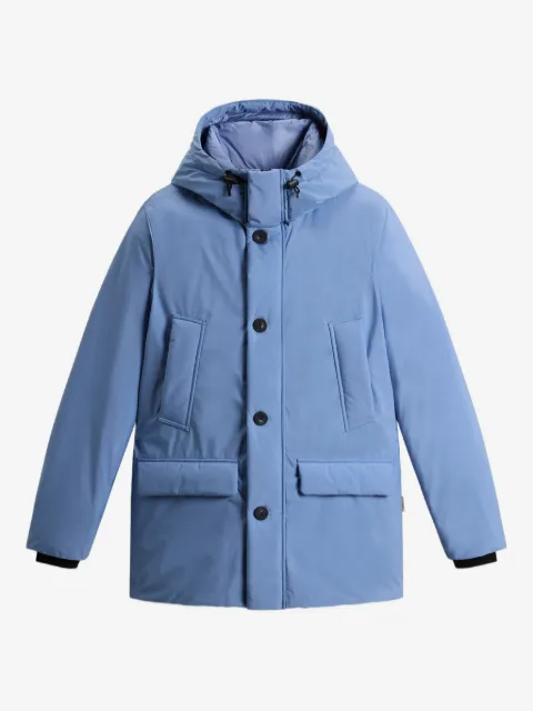 Woolrich hooded button-fastening padded jacket