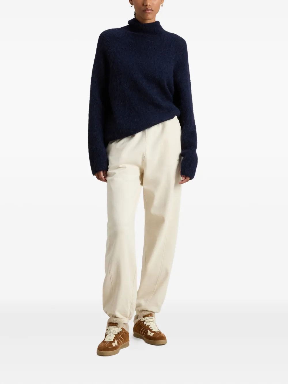 Woolrich fleece side-panel track pants - Wit