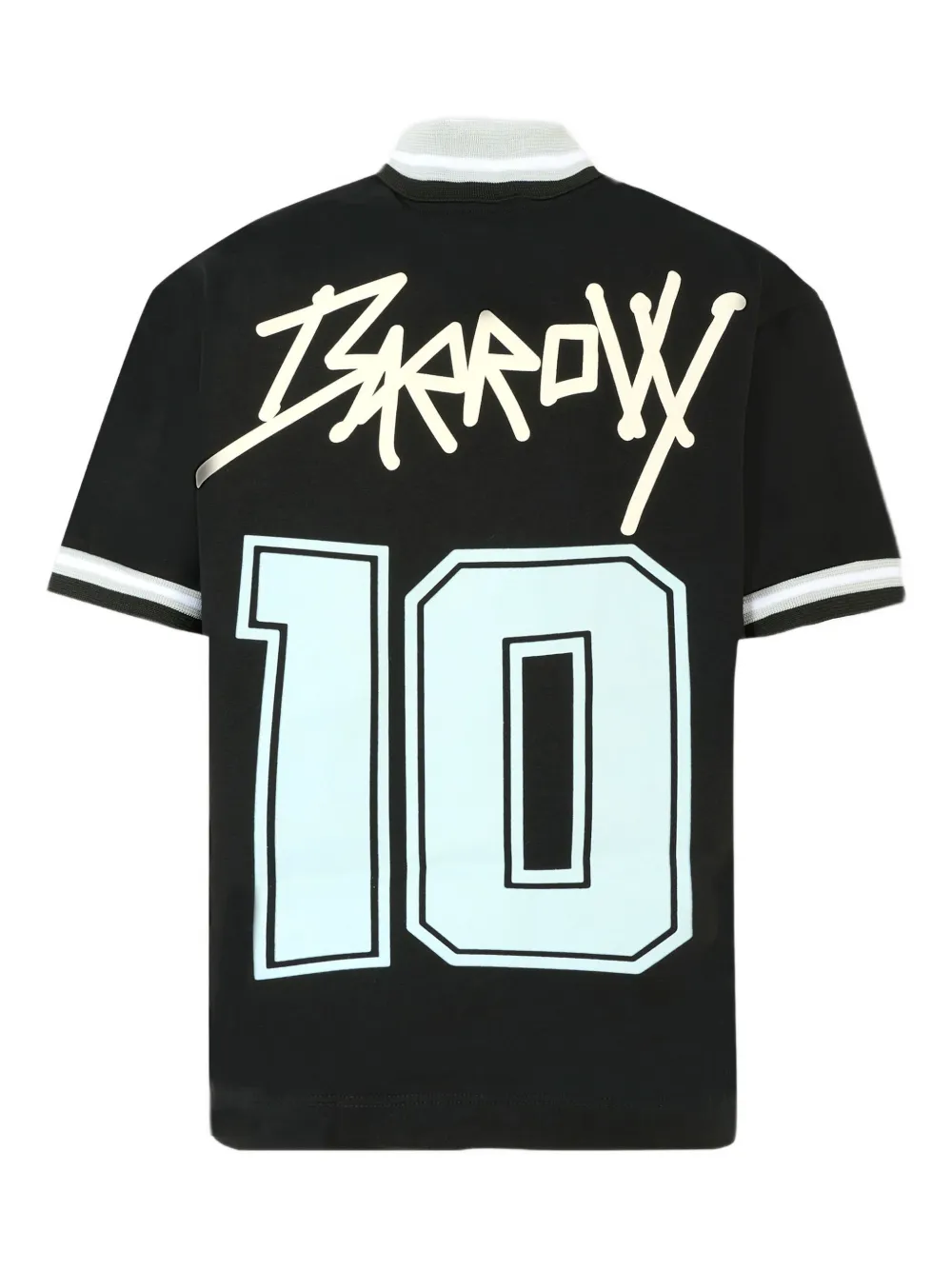 Barrow kids Katoenen T-shirt met Napoli-nummer Zwart