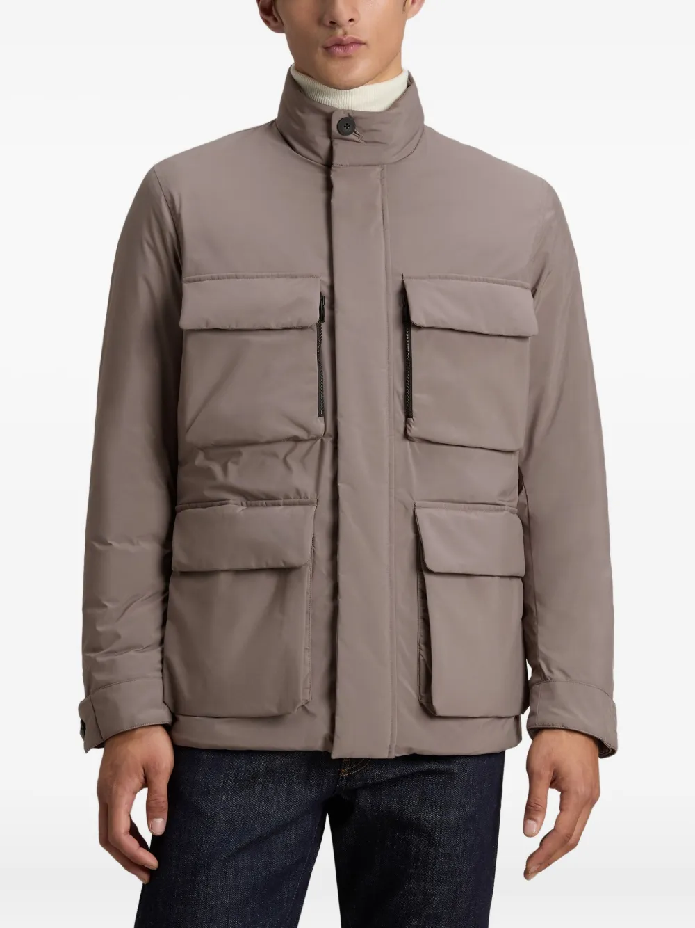 Woolrich Jack met cargozak Bruin