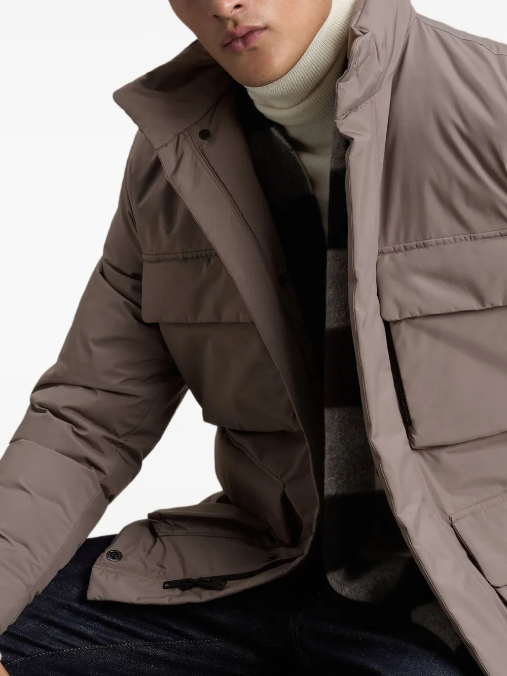 Woolrich Jack met cargozak Bruin