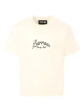 Barrow kids bear-print cotton T-shirt - White