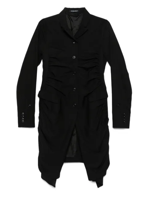 Rundholz gathered button coat