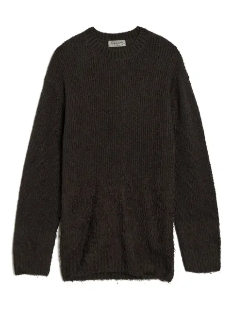 Yohji Yamamoto suéter 7G1P con cuello redondo