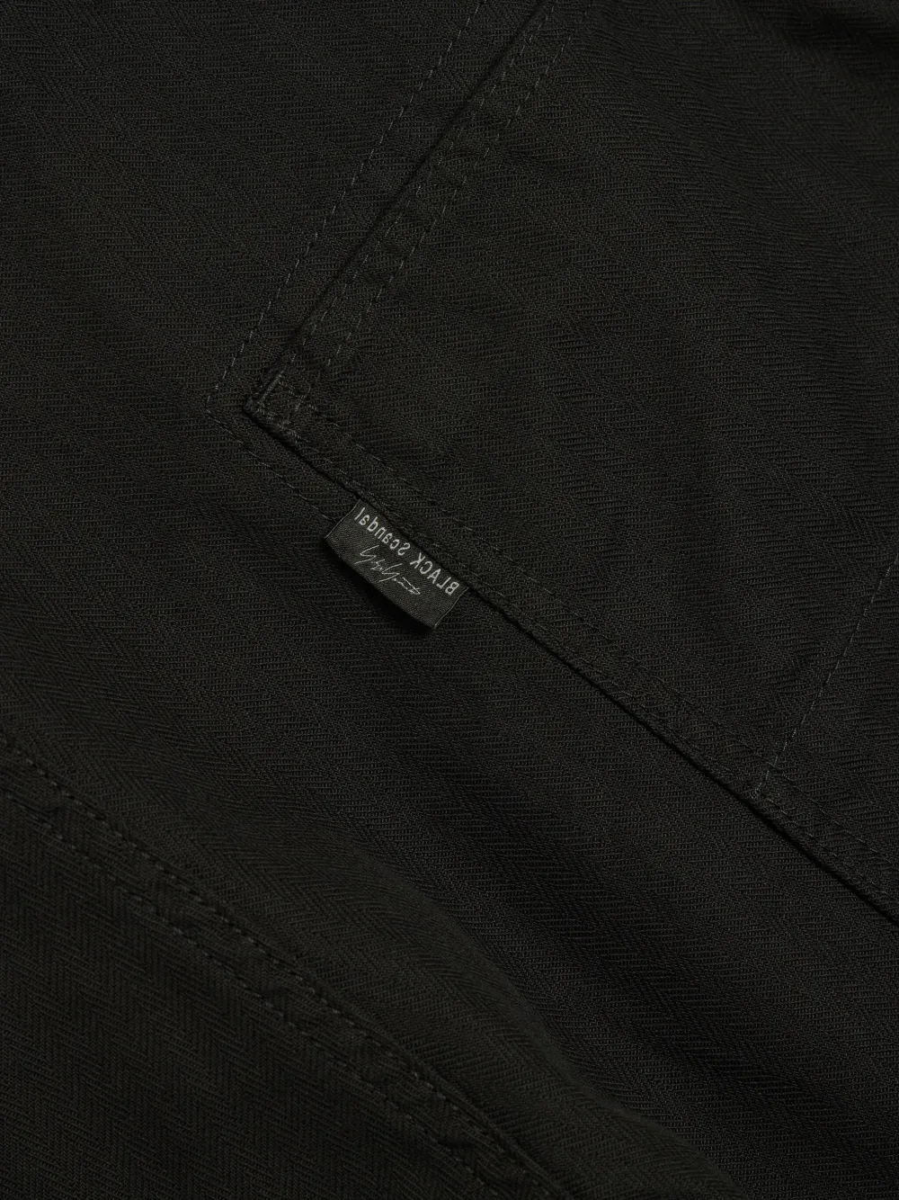 Yohji Yamamoto Zip Painter Pants In Black