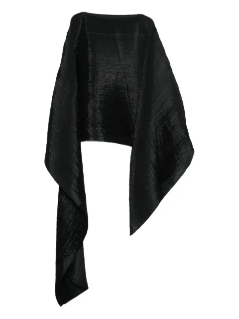 Pleats Please Issey Miyake asymmetric pleated blouse 